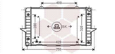 VAN WEZEL Radiators, Motora dzesēšanas sistēma 59002093